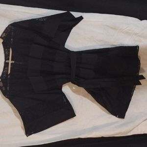 Sz 8 Laundry by Shelli Segal black mis length dress